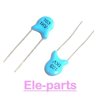 100 PCS High Voltage CERAMIC CAPACITOR 0.01uF 1KV 1000V 103 DIP-2