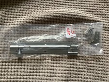 Swan neck bolt - chrome - 6” - screws keep plate - new