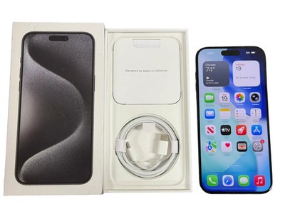 Apple iPhone 15 Pro Max 1TB Factory Unlocked AT&T T-Mobile Verizon - Open Box