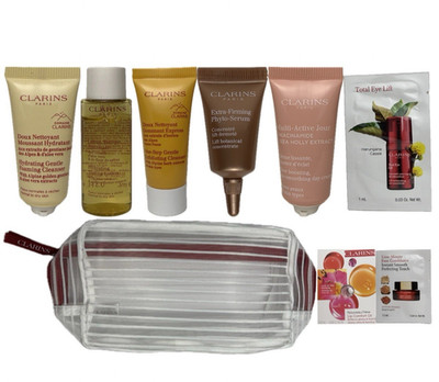 CLARINS Lift & Glow Set | Extra Firming Serum - Multi Active Travel Skincare Set