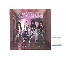 Cinderella Tom Keifer Autographed Night Songs Vintage Vinyl Record Album Signed
