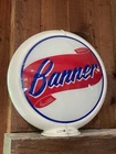 ORIGINAL VINTAGE Banner GAS PUMP GLOBE LENSES & CAPCO Body NOS Kenosha WI Rare
