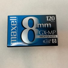 Maxell 8mm GX MP 120 High Quality Videotape Metal Particle New Sealed