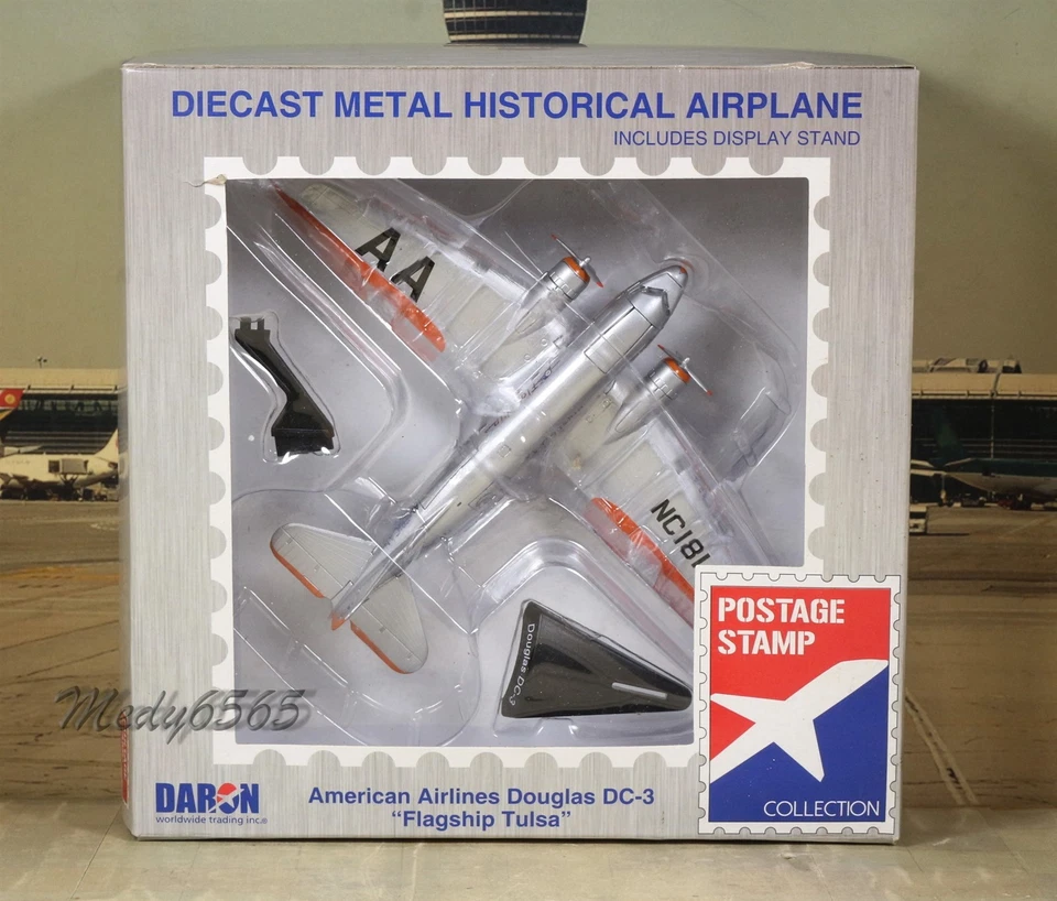 Briefmarke American Airlines "Flaggschiff" DC-3 Maßstab 1/144