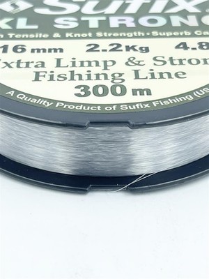 Sufix XL Strong Angelschnur 0,16mm / 2,20Kg / 300m Monofilschnur