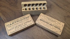 Paper Cartridge Box: .36 Caliber with Cap Storage