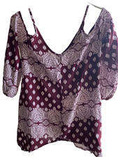 Charlotte Russe top with cut out shoulders size M