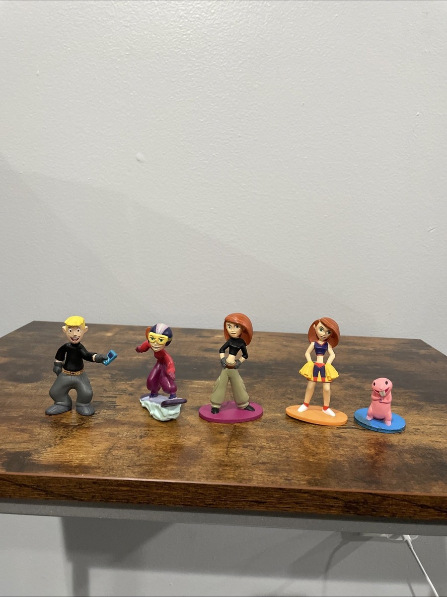 Disney Store Kim Possible PVC Figure Set Lot Of 5 Cake Toppers Ron