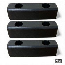 Rubber Buffer 8" x 2" 200mm (x3) Truck Trailer Horsebox Tailboard Bumper HGV