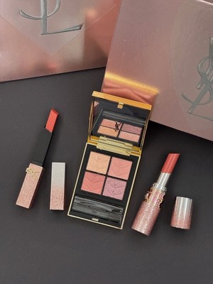 3-piece-YSL 1936 Matte Lipstick+44 Lipstick+126 Eyeshadow Palette Sparkling Lust