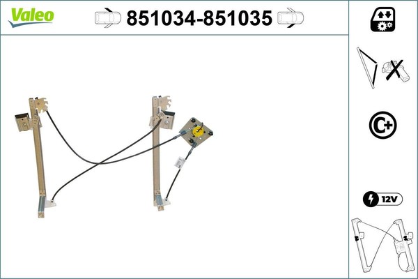 Valeo Fensterheber 851034 FüR Seat-image