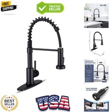 Kitchen Faucets with Pull Down Sprayer Commercial Industrial Stainless Steel ...