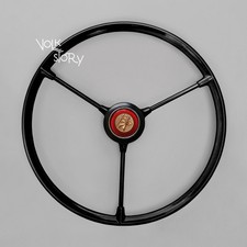 Vw Volkswagen Type 2 Spilt Early Bus 3 Spoke Steering Wheel Black1955 - 67 No.10 Vw Volkswagen Type 2 Spilt Early Bus 3 Spoke Steering Wheel Black1955 - 67 No.10