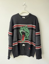 SAINT LAURENT T Rex Dino Wool Sweater (Hedi S...