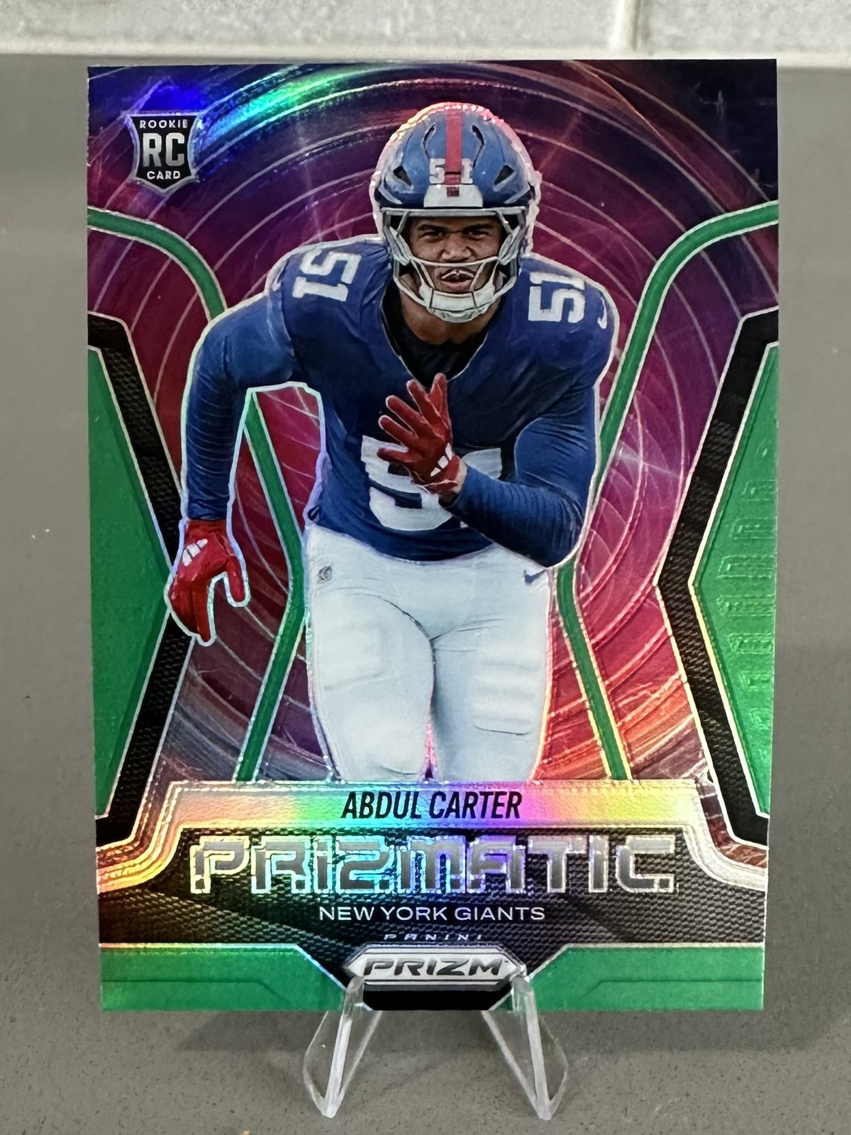 2025 Panini Prizm - Prizmatic Green Abdul Carter #10 (RC)