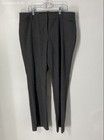 Worthington Womens Gray Flat Front Pockets Straight Leg Dress Pants Size 12 — photo 1