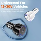 3 in 1 Car Charger USB PD30W Power Delivery Fast Charging Adapter for Vehicles