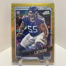 2024 Topps Chrome Cosmic JC Latham RC Gold Interstellar Refractor /50 Titans
