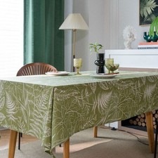Heavy Weight Floral Tablecloth 140x200cm Machine Washable for Wedding Banquet