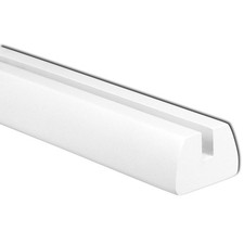 Primed Base Rail for 8mm Glass Stair Panels – Multiple Lengths