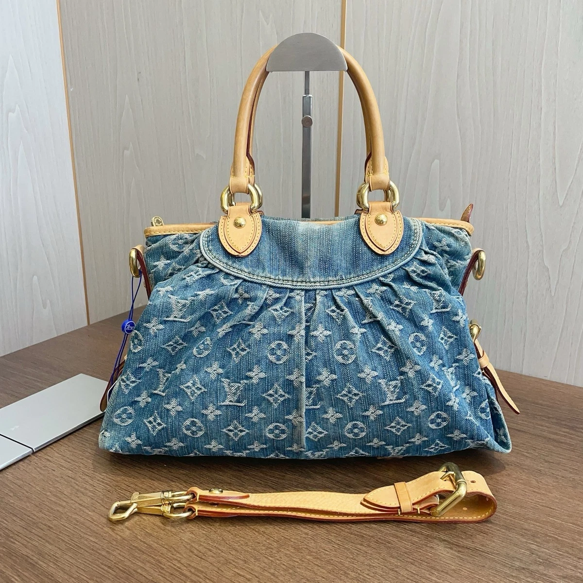 Louis Vuitton Denim Exterior Tote Bags & Handbags for Women for