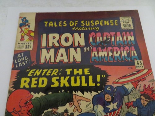Tales of Suspense Iron Man Comic Book #65 1st Red Skull Marvel 1965 Grade VG 4.0 - Picture 2 of 11
