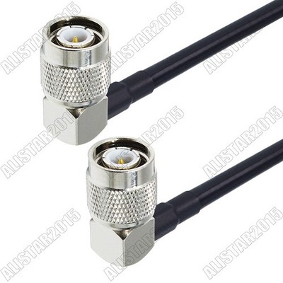 RG58 TNC Male Right Angle to TNC Male RA 90° Connector Lot RF Pigtail Coax Cable