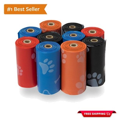150 Leak-Proof Dog Poop Bags - Easy Tear, Travel-Friendly for Outdoor Use