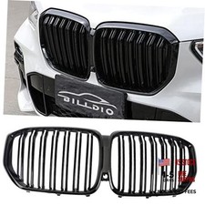 G05 Grill,Front Bumper Kidney Grille Compatible with Gloss Black Double Slats
