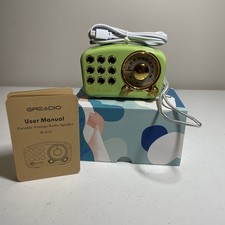 Greadio Portable Vintage Radio Speaker AM/FM R-919 Radio Receiver