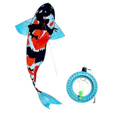 Koi Fish Big Kite Creative Easily Fly Flying Toy for Backyard Grassland Kids