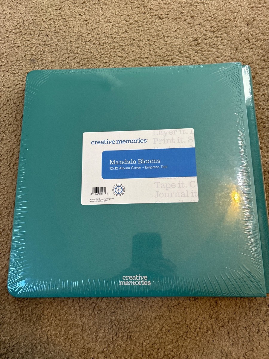 クリエイティブメモリーズ Creative Memories 12x12 Foiled Album Mandala Blooms Floral Cover
