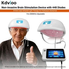 810nm Red Infrared Light Therapy Helmet 4 Independent Zones For Parkinson Stroke