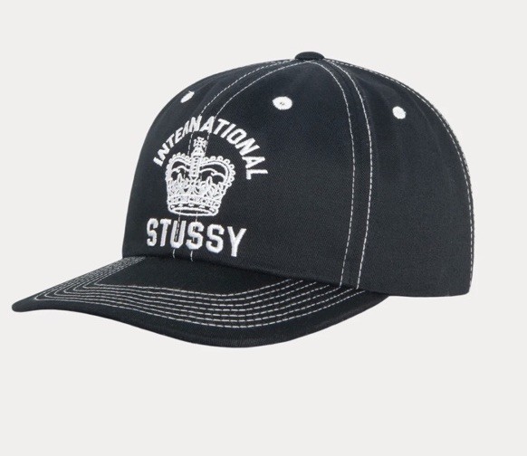 帽子 MID-DEPTH INTERNATIONAL CROWN stussy CAP Stussy Mid Depth International Crown Strap back Hat Black