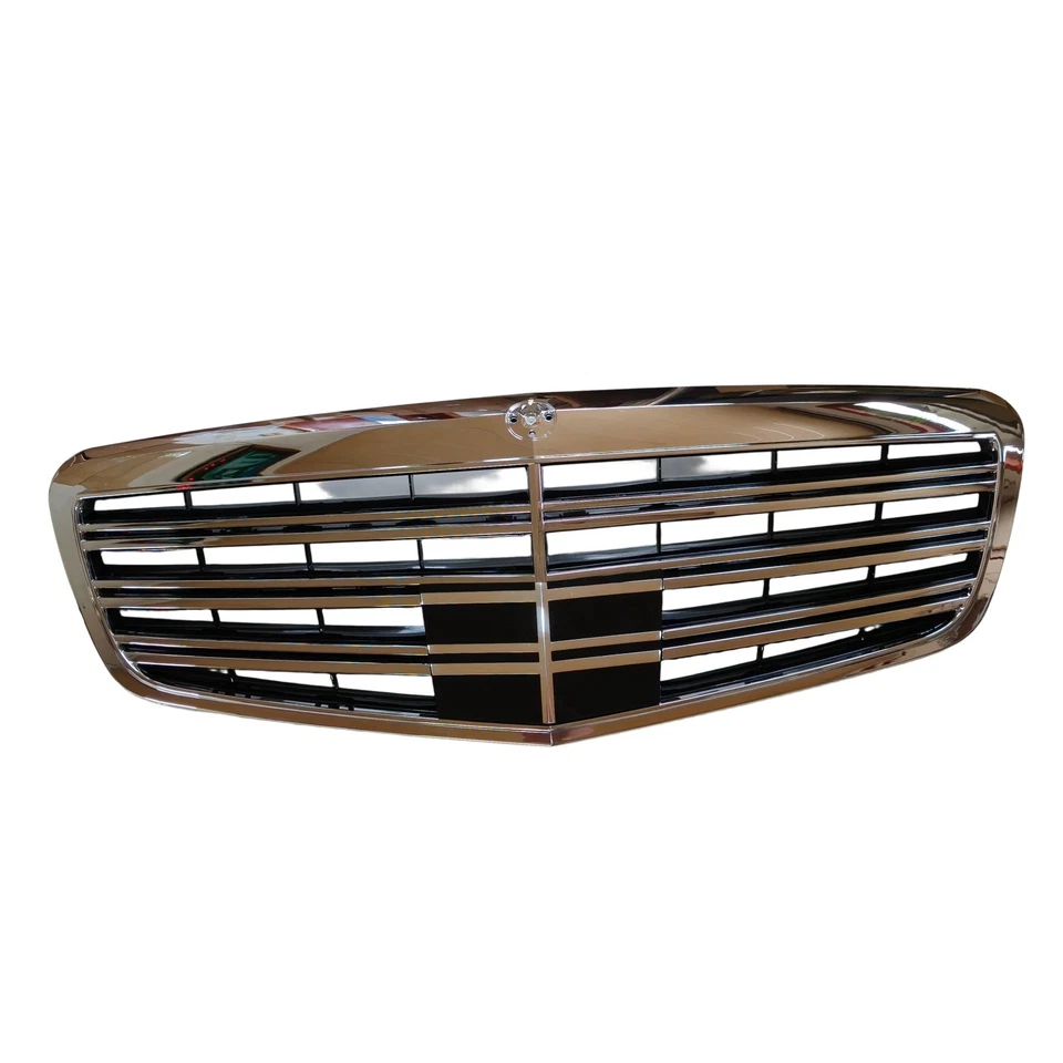 For 2010-2013 Mercedes-Benz W221 S550/S400/S63 AMG Front Hood Radiator Grille Foto 3 de 4
