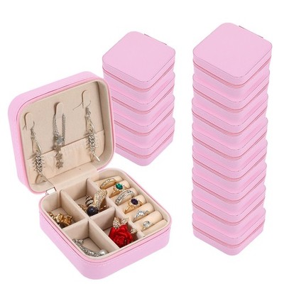 12pcs Mini Travel Jewelry Case,Pink Bridesmaids Proposal Small Jewelry Box Mi...