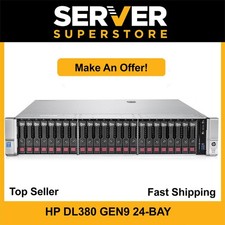 HP ProLiant DL380 G9 Server 2x E5-2690 V3 24 Cores P440ar 256GB RAM 4x RJ45