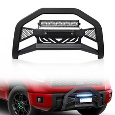Bull Bar Bumper Grille Guard For 2007-2021 Toyota Tundra Pickup With Led Lights