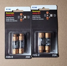 BUSSMAN EasyID FRN-R 20 Amp Fuses 2 Pack 