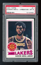 1977 Topps #1 Kareem Abdul-Jabbar PSA 8 NM-MT