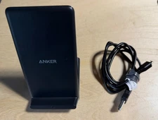 Anker Power/Wave Stand Wireless Charger Model #A2524 Black FREE SHIPPING