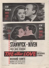 1947 BARBARA STANWYCK DAVID NIVEN RICHARD CONTE DAVID LEWIS LOVE  18657