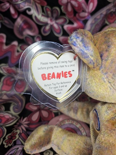 CLUBBY III the BEAR ✨️ MWNMT Very near Mint ✨️ new TY Beanie Baby Plush 2000 VTG - Picture 4 of 6