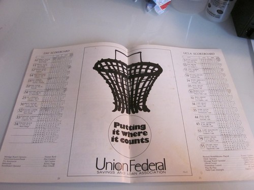 1981 LSU UCLA BASKETBALL PROGRAM SUPERDOME SIGNED BY DALE BROWN - Picture 3 of 4
