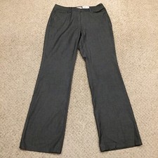 Calvin Klein Dress Pants Womens Size 8 Gray Straight Leg Polyester Blend 30x33