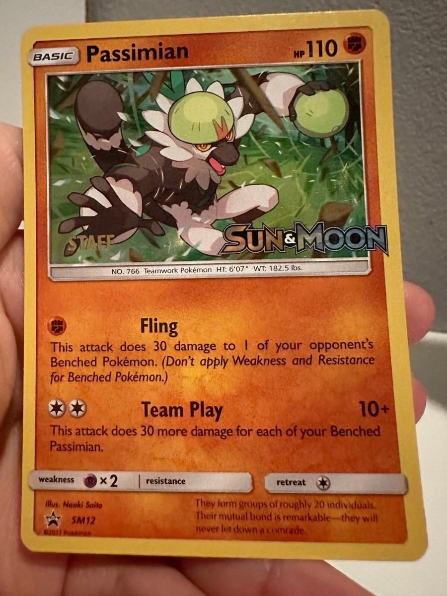 Passimian SM12 Sun & Moon Pre-release STAFF Promo - NM - Pokemon