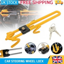 HEAVY DUTY CAR STEERING WHEEL LOCK HIGH SECURITY ANTI THEFT HOOK VAN HOOK CROOK
