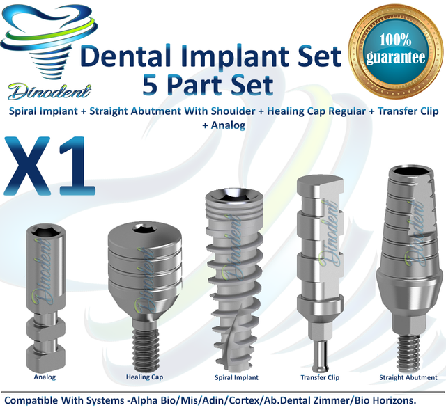 X1 Dental Implant Set 5 Parts All In One (Read Description) eBay