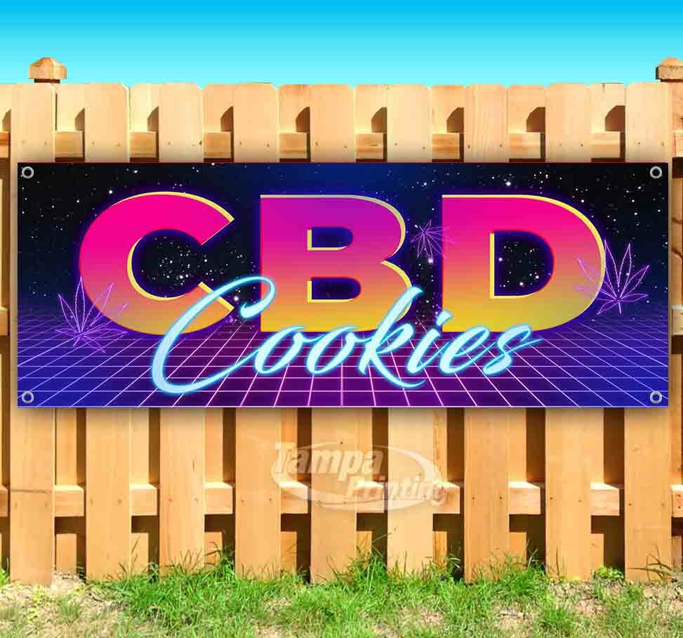 CBD Cookies Advertising Vinyl Banner Flag Sign Many Sizes Available USA Edibles CBD Cookies Advertising Vinyl Banner Flag Sign Many Sizes Available USA Edibles