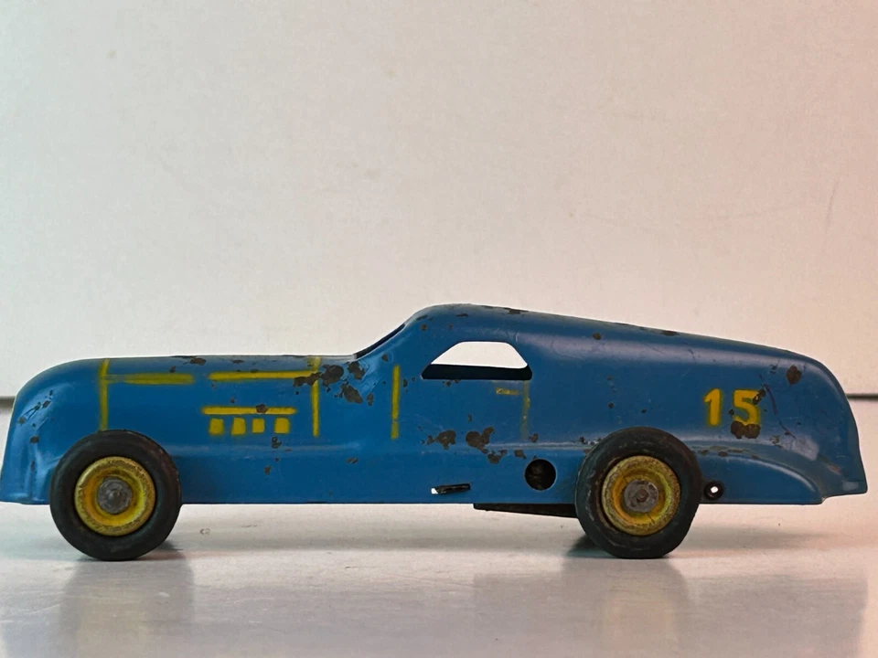 Made in France 1930's CIJ Windup Renault Race Car, Original - Image 2 of 4